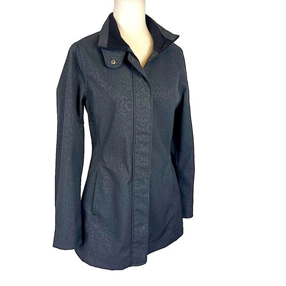 Athleta Water Resistant Zip Front Jacket Damask Print Small - Picture 1 of 10
